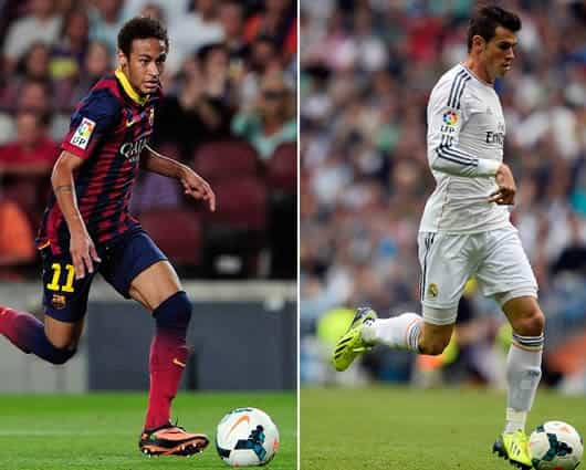 Neymar y Gareth Bale podrían ser determinantes en su primer clásico español. Foto: AFP