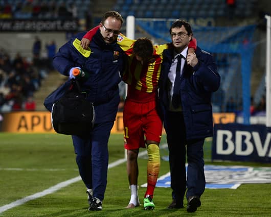 Neymar ha jugado 32 partidos con el Barcelona, ha hecho 14 goles y 16 asistencias. Foto: AFP
