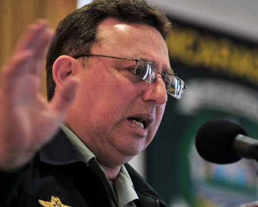 El jefe del Ejército de Nicaragua, general Julio Avilés. Foto: AFP