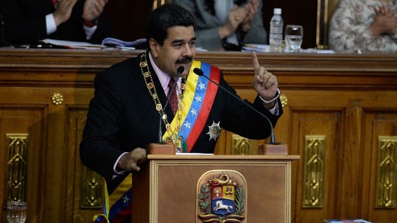 Nicolás Maduro, presidente de Venezuela. Foto: AFP.