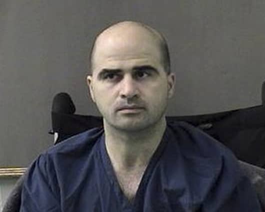 El expsiquiatra del ejército estadounidense Nidal Hasan. Foto: AFP