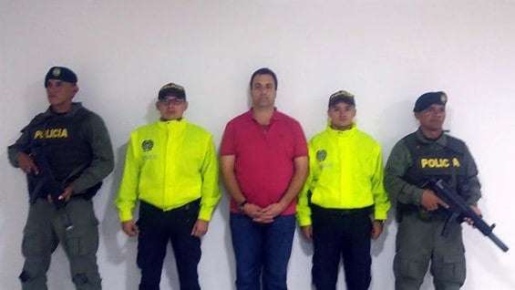 Nidal Waked, detenido en Colombia. Foto: EFE