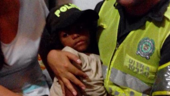 La menor fue hallada en inmediaciones del Parque. Foto: Policía