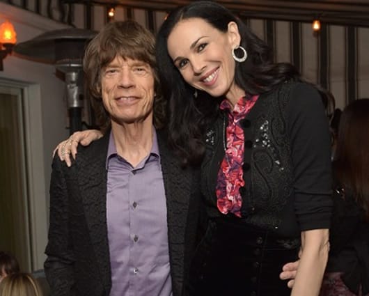 Mick Jagger y L'Wren Scott. Foto: AFP