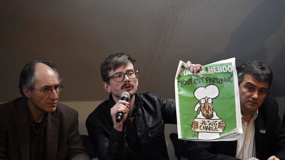 La controvertida portada no ha sido mostrada por los medios de referencia del mundo árabe. Foto: AFP.