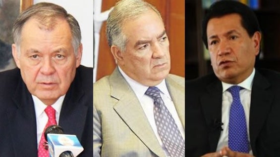 Procurador Alejandro Ordóñez, contralor Edgardo Maya y defensor del pueblo Jorge Armando Otálora. Foto: NoticiasRCN.com
