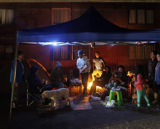 Algunas zonas del norte de Chile siguen sin electricidad. Foto: EFE