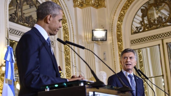 Barack Obama y Mauricio Macri. Foto: AFP