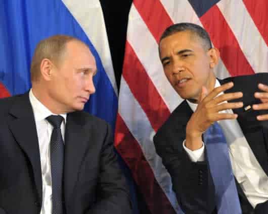 Barack Obama y Vladímir Putin. Foto: AFP