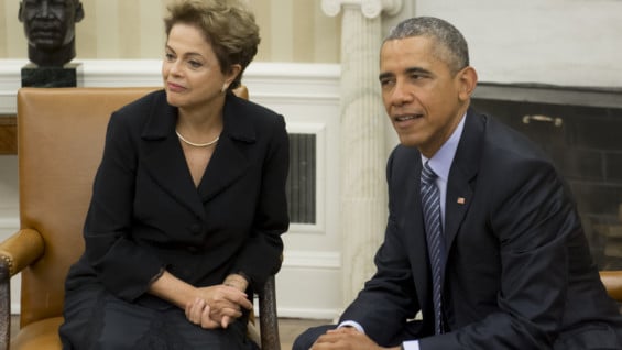 Dilma Rousseff y Barack Obama. Foto: AFP