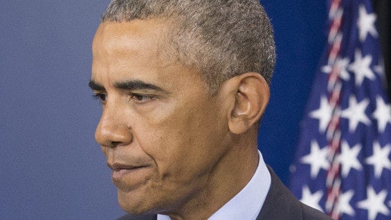 Obama, visiblemente afectado, dio una declaración en la Casa Blanca tras reunirse con el FBI. Foto: EFE.