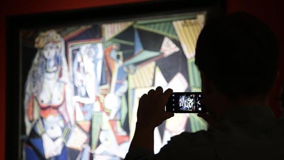 'Les femmes d'Algerse' se convirtió en la pintura más cara jamás subastada. Foto: EFE.
