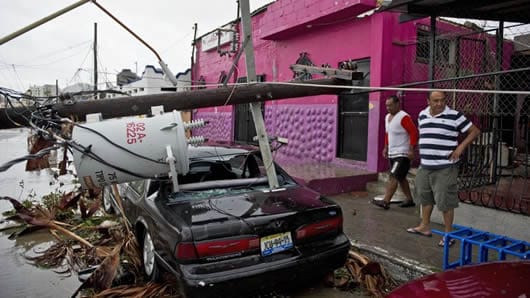 Se estima que más de 200.000 personas se encuentran sin electricidad en todo el estado. AFP