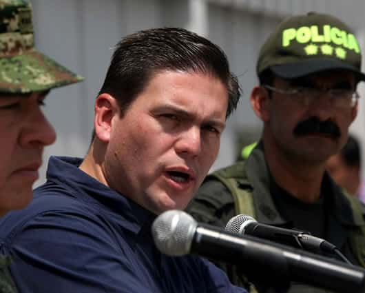 Pinzón brindó detalles de la operación que dio de baja a los guerrilleros. Foto: EFE