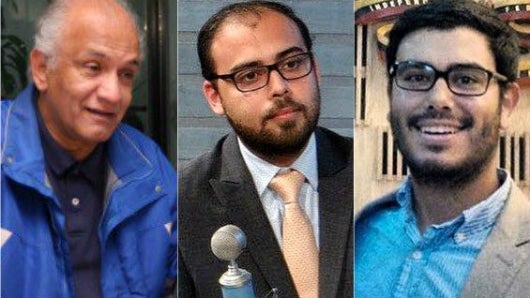 Carlos Melo - Marco Trejo - Andrés Moreno. Foto @CarlosOcariz