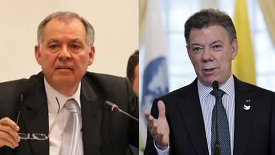 Santos y Ordóñez se han venido cruzando declaraciones por posturas sobre el proceso de paz.