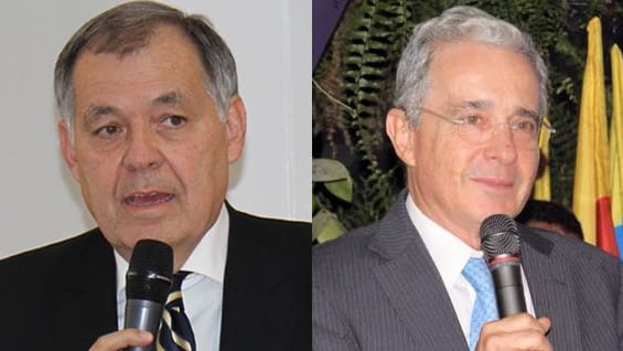 Procurador Alejandro Ordóñez y expresidente Álvaro Uribe. Foto: oficial.