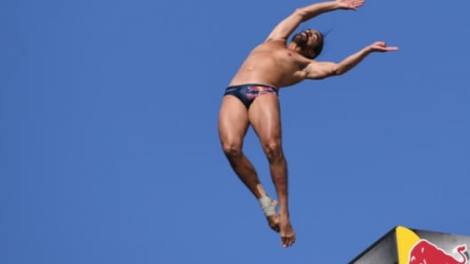 El deportista colombiano Orlando Duque. Foto: AFP.