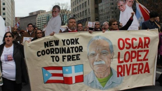 El 11 de enero unas 200 personas hicieron en Washington el último llamado de clemencia a Obama en favor de López Rivera. Foto: EFE