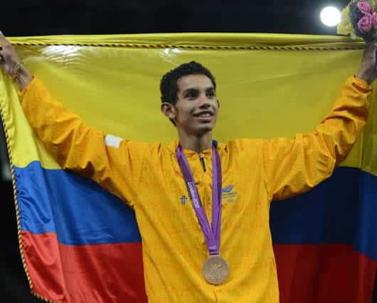 Taekwondista colombiano Óscar Muñoz. Foto: AFP