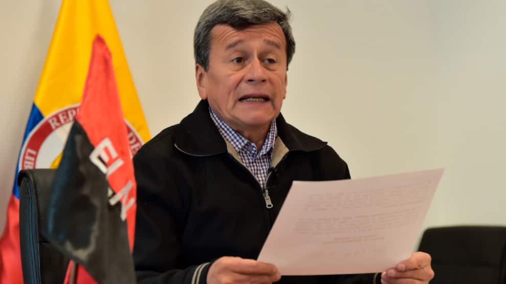 Pablo Beltran, negociador del ELN. Foto: AFP