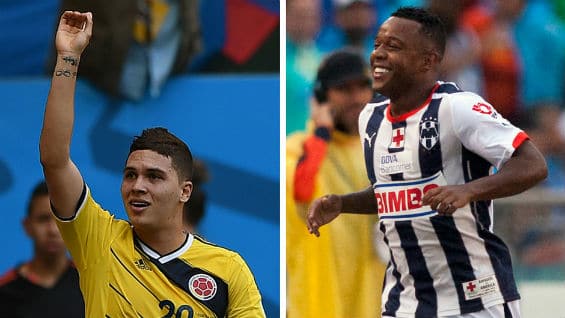 Juan Fernando Quintero vistió la camiseta del Pescara, mientras que Dorlan Pabón jugó en el Parma. Foto Agencia AFP