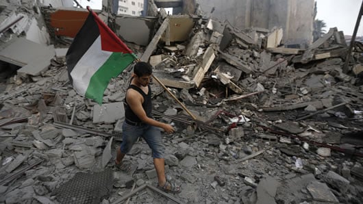 La Fuerza Aérea lanzó 15 ataques contra Gaza desde el lunes a medianoche. Foto: AFP.