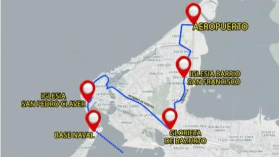 Cartagena es la última ciudad que visitará en Colombia.