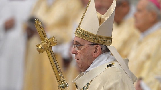 Francisco criticó el "horrible atentado" cometido contra Charlie Hebdo. Foto: AFP.