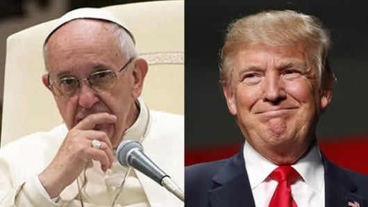 Papa Francisco y Donald Trump.