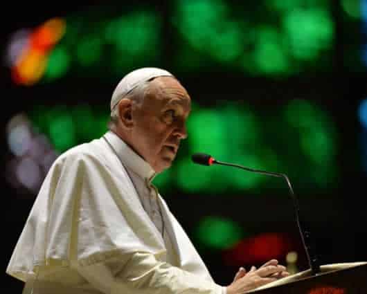 El Papa habló también de la canonización de los papas Juan XXIII y Juan Pablo II. Foto: AFP.
