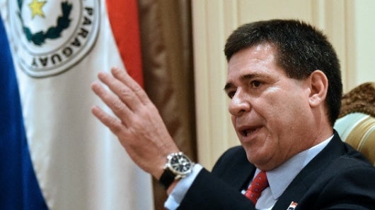 El presidente de Paraguay, Horacio Cartes. Foto: AFP