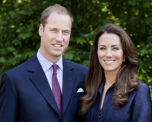 La duquesa de Cambridge y el príncipe Guillermo. Foto: AFP