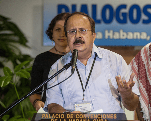 Andrés París, miembro del grupo negociador de las Farc en La Habana. Foto: AFP