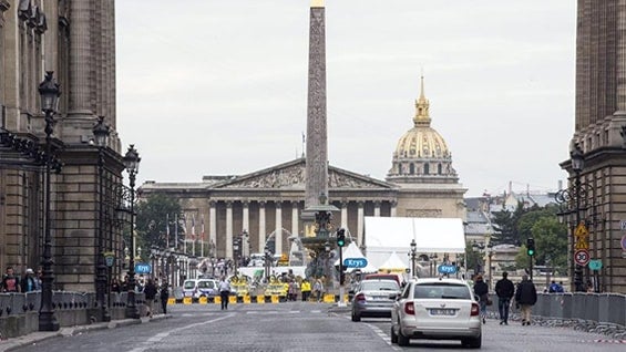 La plaza de la Concordia, a los pies de los Campos Elíseos. Foto: EFE.