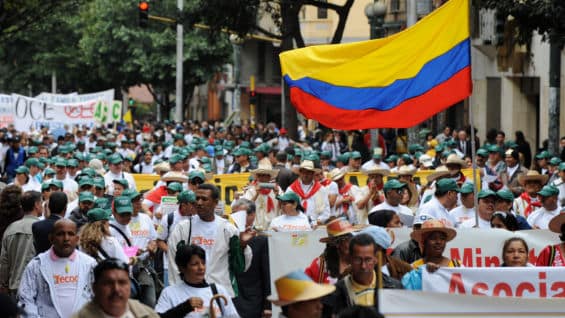 Por el paro de maestros unos nueve millones de estudiantes se encuentran sin clases. Foto: AFP.