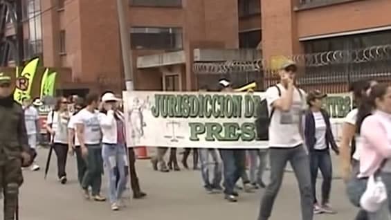 Manifestantes se reunieron en varios puntos de Bogotá. Foto: Noticias RCN