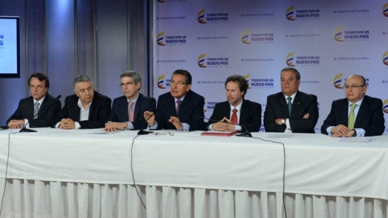 El ministro de la Presidencia, Néstor Humberto Martínez, insistió en que el paro era innecesario. Foto: SIG