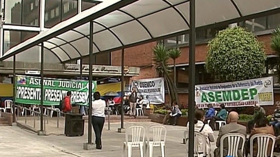 Varios funcionarios judiciales retomaron labores. Foto: Noticias RCN.