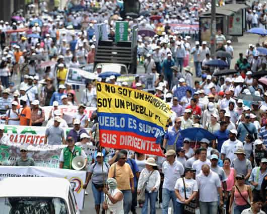 El 12 de septiembre está programada una 'toma a Bogotá' por parte de educadores del país. Foto: AFP