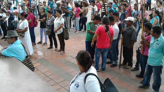 Concentración en Valledupar. Foto: Defensoría