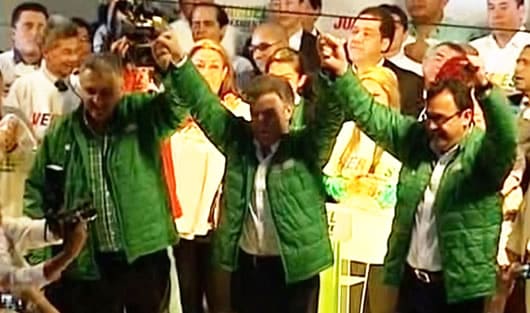 La suspensión se dio luego de que los integrantes participaran en un acto de reelección del presidente Santos. Foto: NoticiasRCN