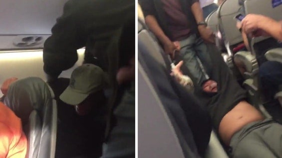 Las imágenes fueron grabadas por los pasajeros.