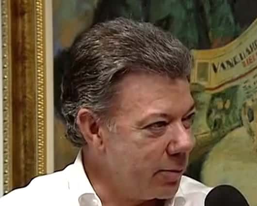 Juan Manuel Santos, presidente de Colombia.