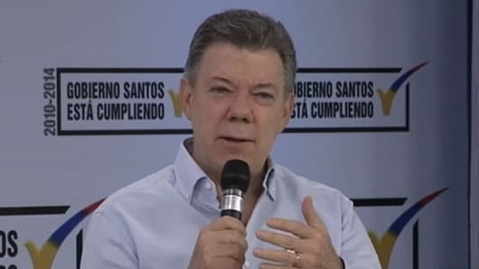 Juan Manuel Santos, presidente de Colombia.