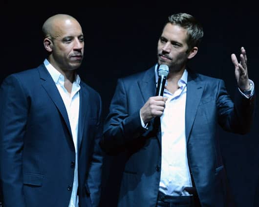 Paul Walker (derecha) actuó al lado de Vin Diesel en la saga de Rápido y Furioso. Foto: AFP