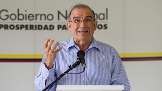 El jefe del equipo negociador del Gobierno, Humberto de la Calle. Foto: AFP.