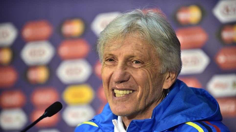 José Néstor Pékerman, director técnico de la Selección Colombia. Foto: AFP.