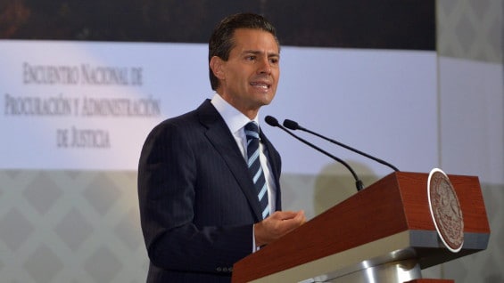 Enrique Peña Nieto, presidente de México. Foto: EFE.