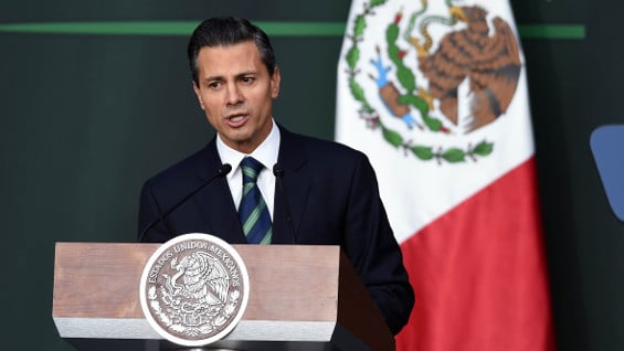Enrique Peña Nieto, presidente de México. Foto: AFP.